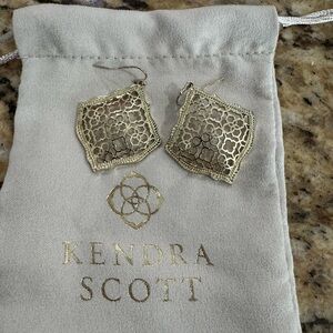Kendra Scott Gold Textured Earrings